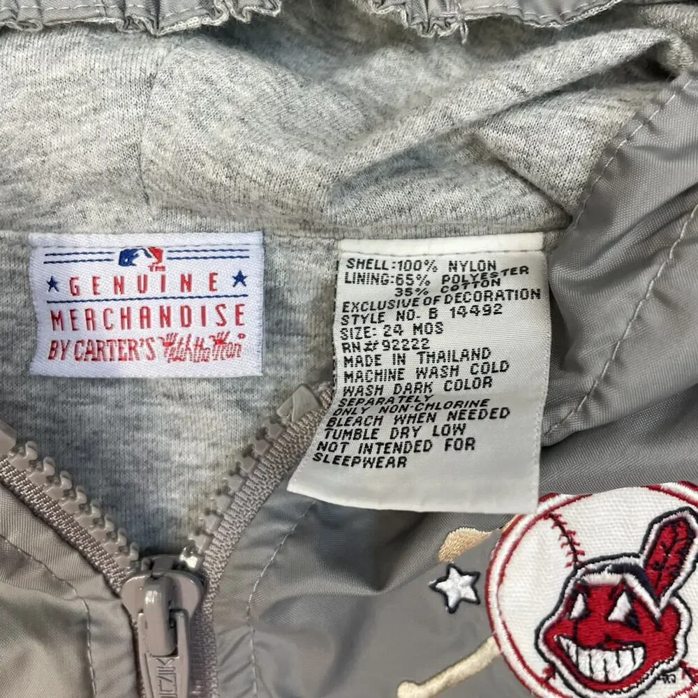 Cleveland Indians Jersey Lined Wind Breaker